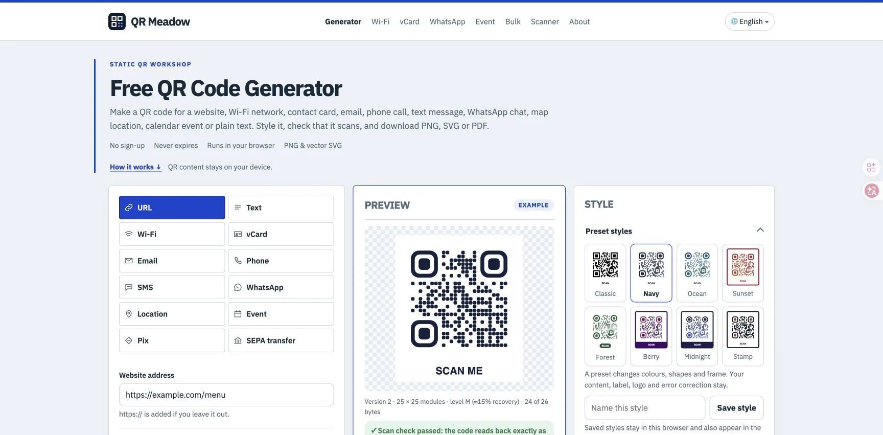 QR Meadow gallery image
