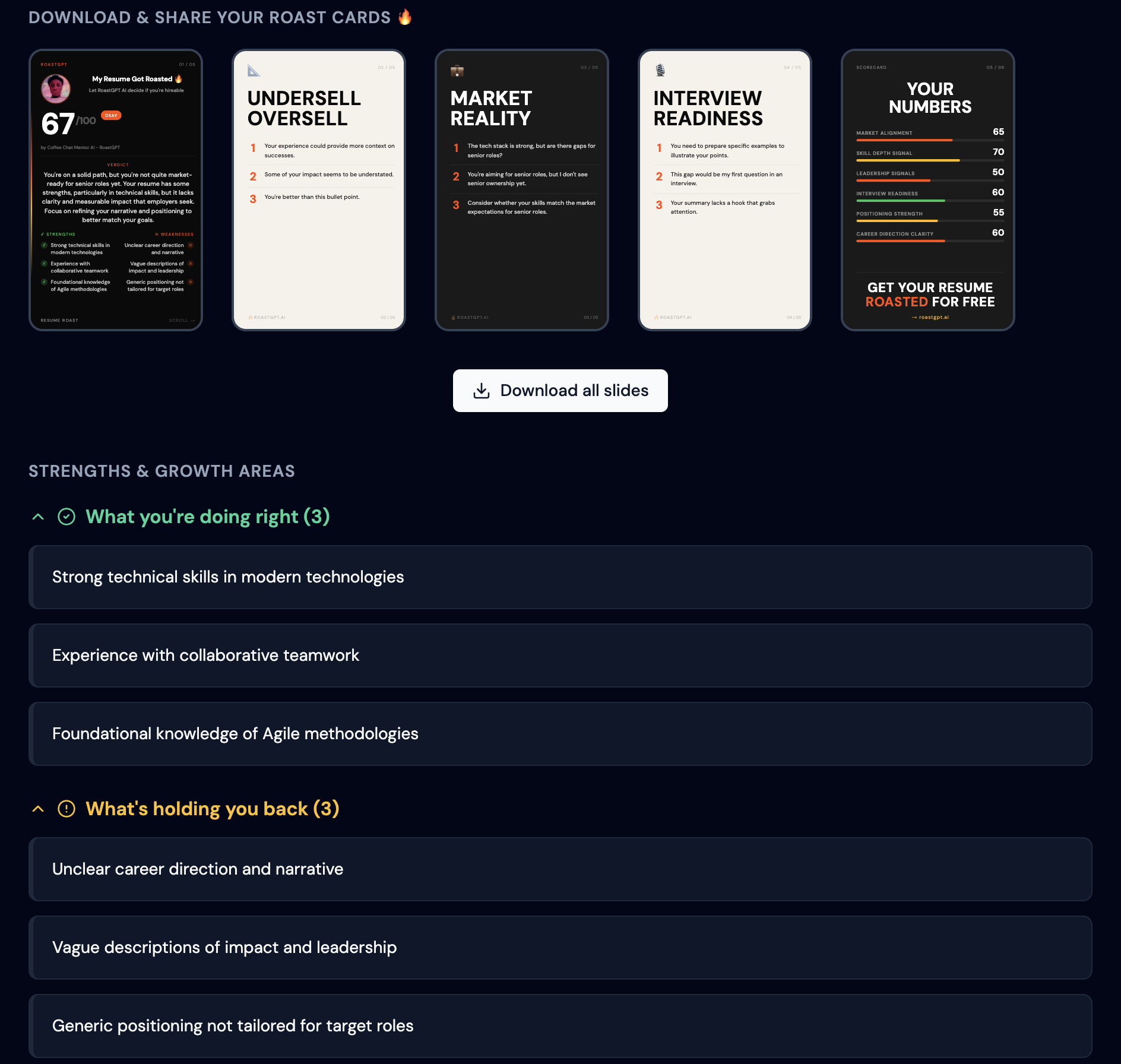 Roast your Resume with RoastGPT gallery image