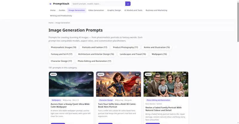 PromptVault AI Prompt Library screenshot 2