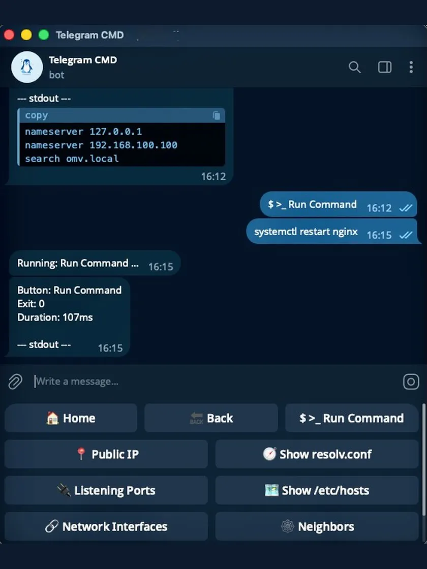 Telegram Commander gallery image