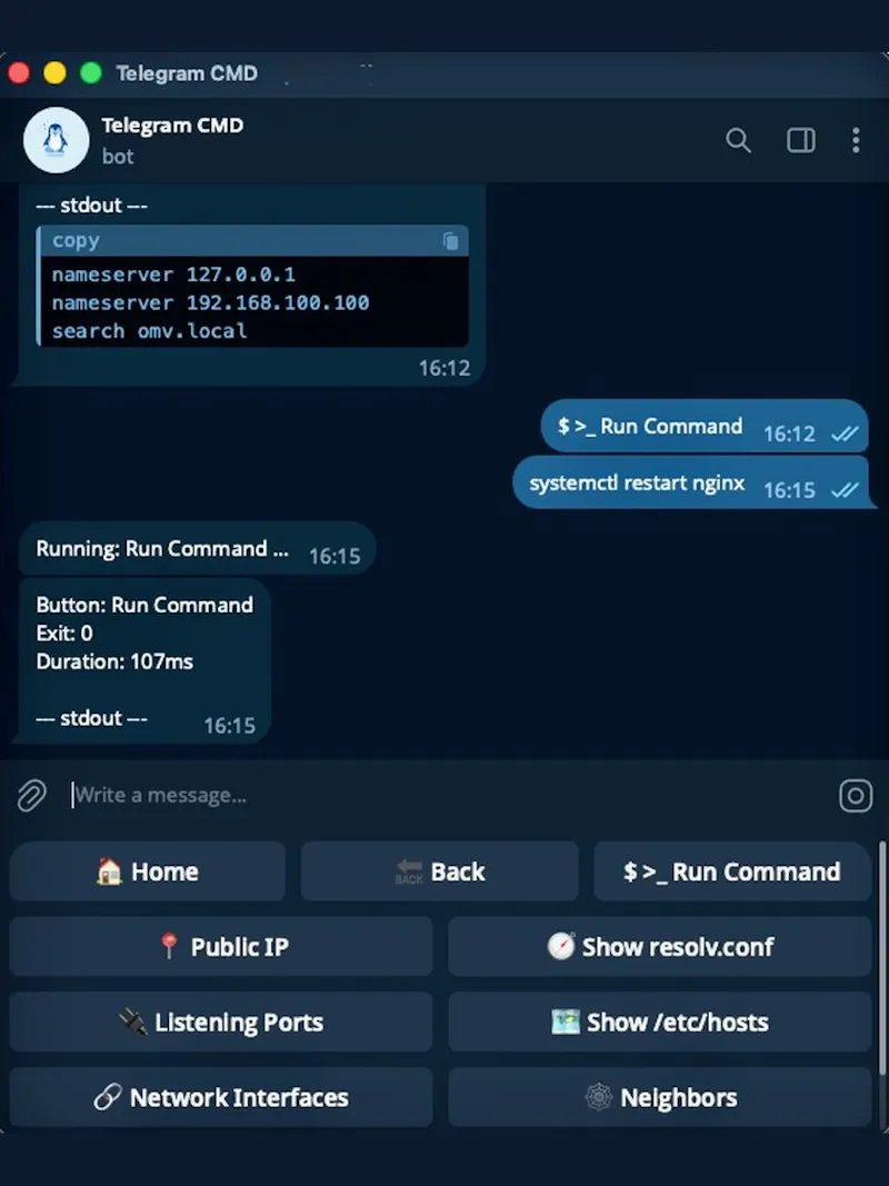 Telegram Commander screenshot 5
