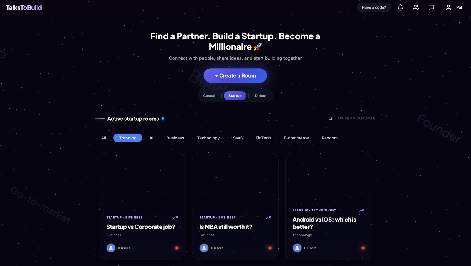 TalksToBuild screenshot 1