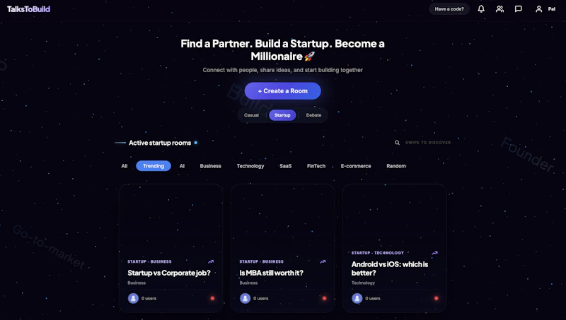 TalksToBuild screenshot 1