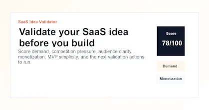 SaaS Idea Validator gallery image