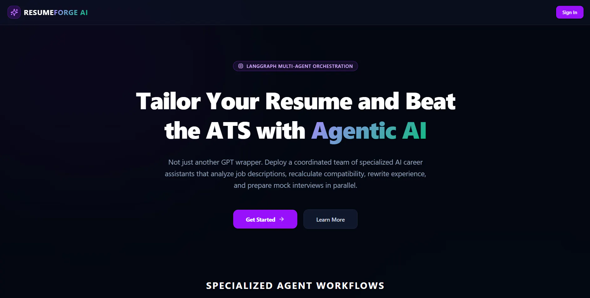 Resume-forge gallery image
