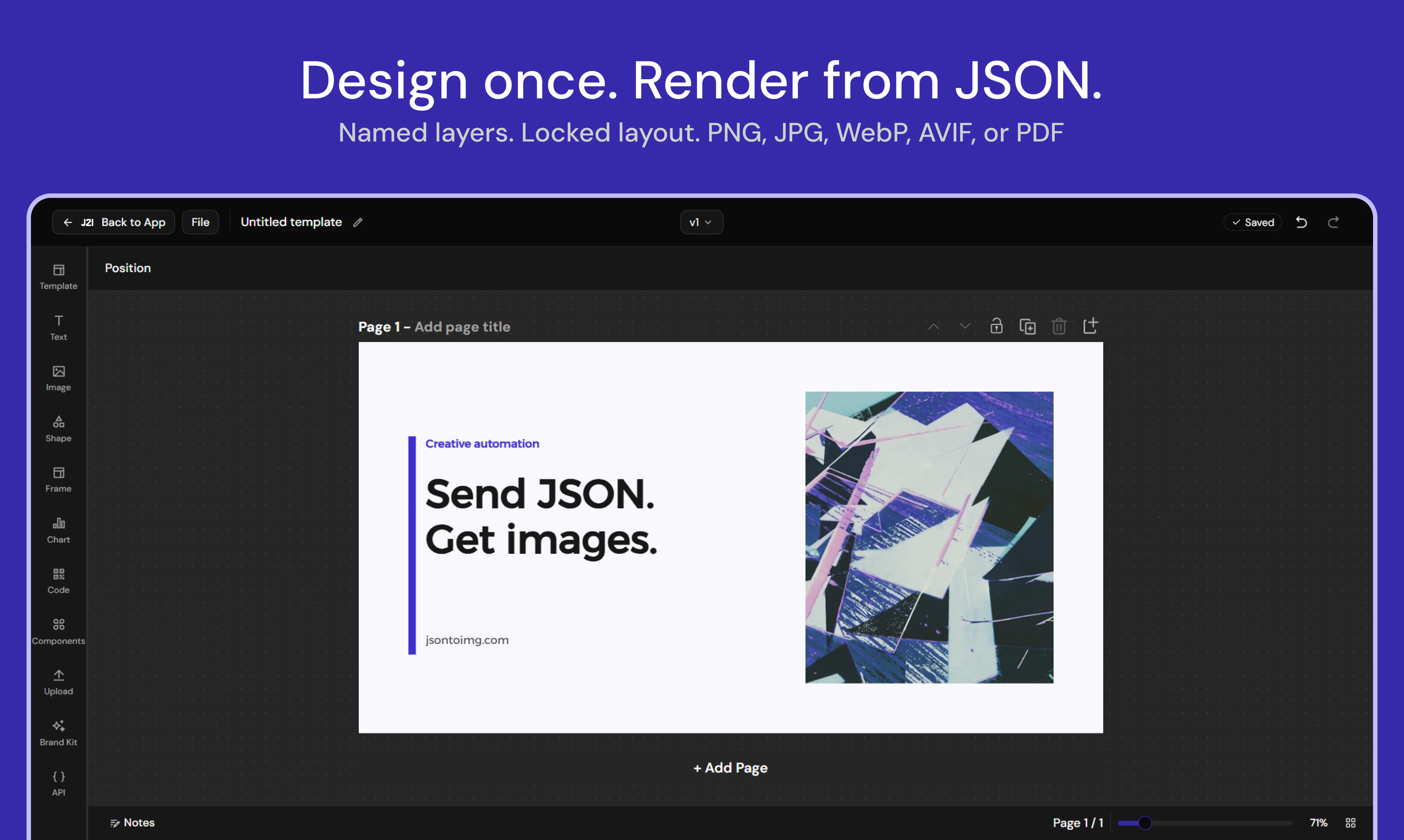 jsontoimg - Beta gallery image