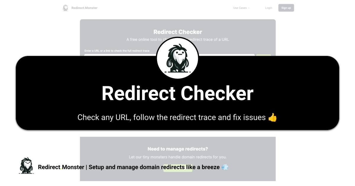 URL Redirect Checker oleh Redirect.Monster media 2