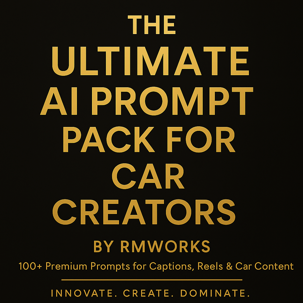 AI Prompt Pack for Car Creators gallery image