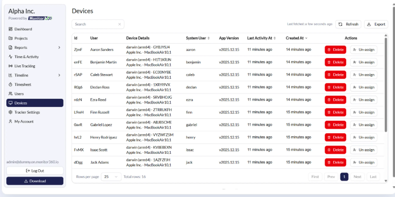 Monitor360 - Screenshot 4 showing product features and functionality