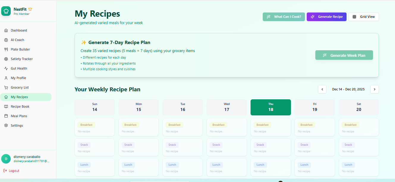 NestFit App - Screenshot 4 showing product features and functionality