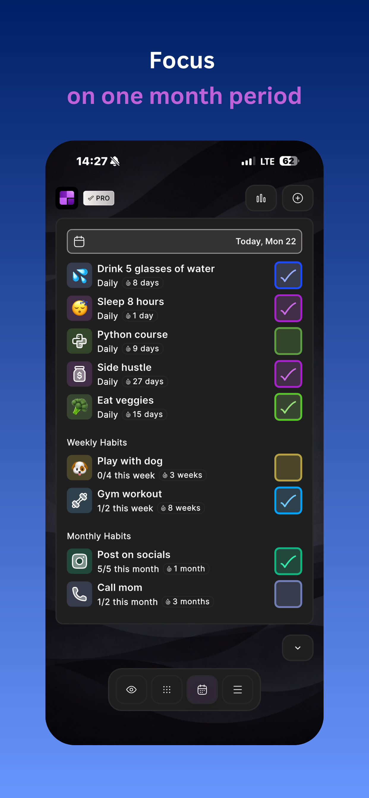 HabitHelp - Main product screenshot demonstrating key features and user interface