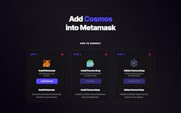 Cosmos Extension for MetaMask media 1