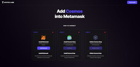 Cosmos Extension for MetaMask gallery image