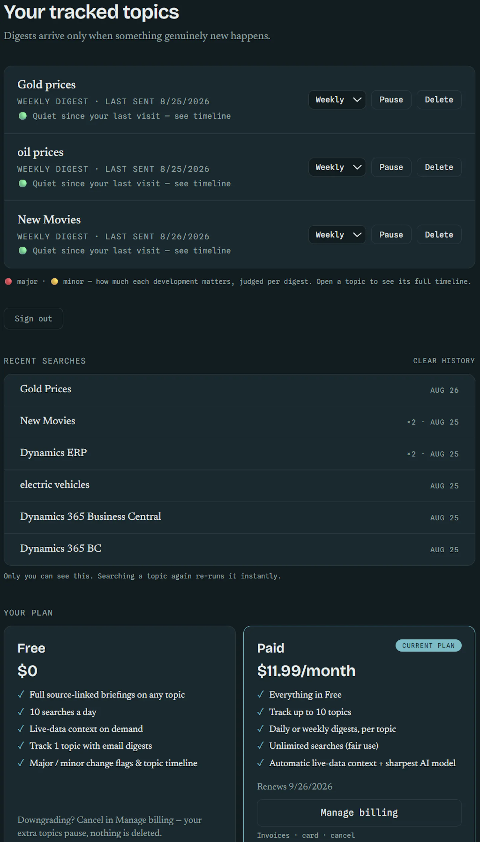 Topic Tracker screenshot 5