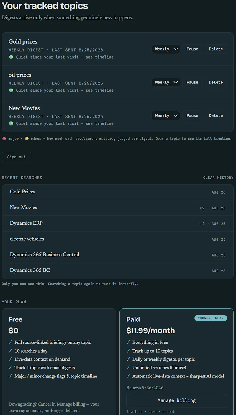 Topic Tracker screenshot 5