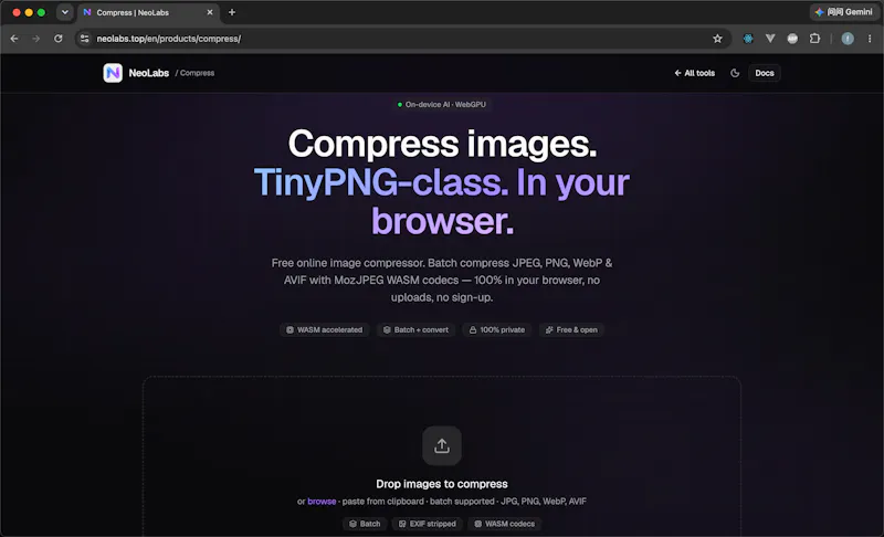 neolabs.top - All-in-one local AI tools screenshot 6