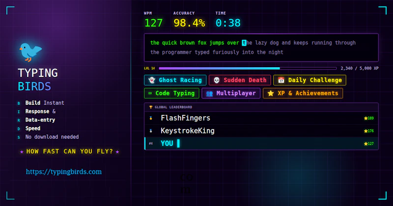 TypingBIRDS screenshot 4