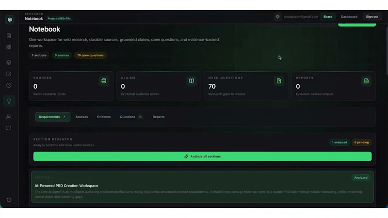 Signifi screenshot 1 (video preview)