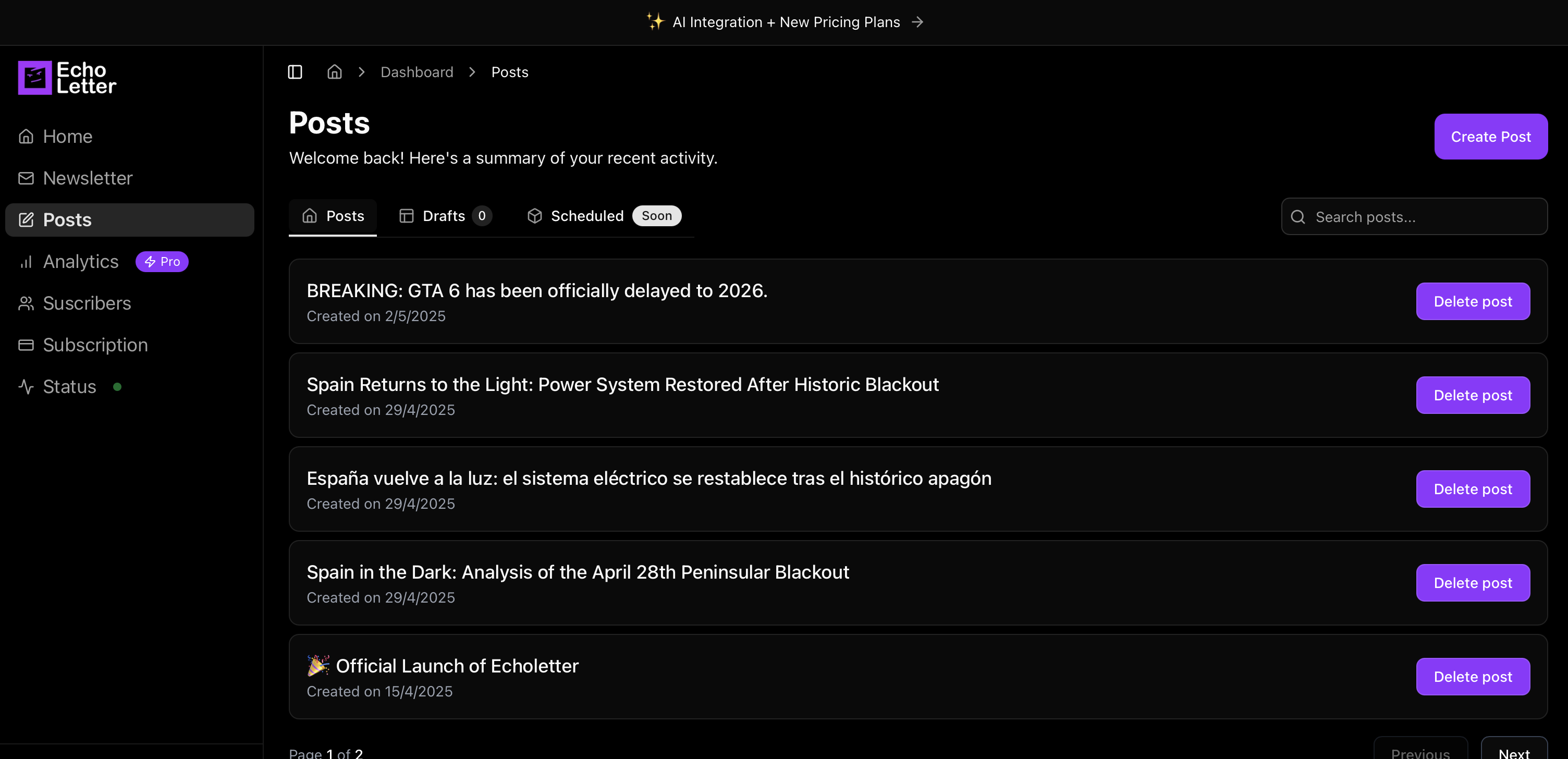 EchoLetter gallery image