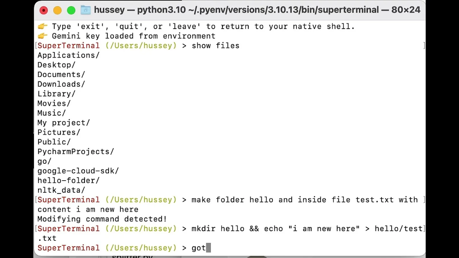 SuperTerminal screenshot 1 (video preview)