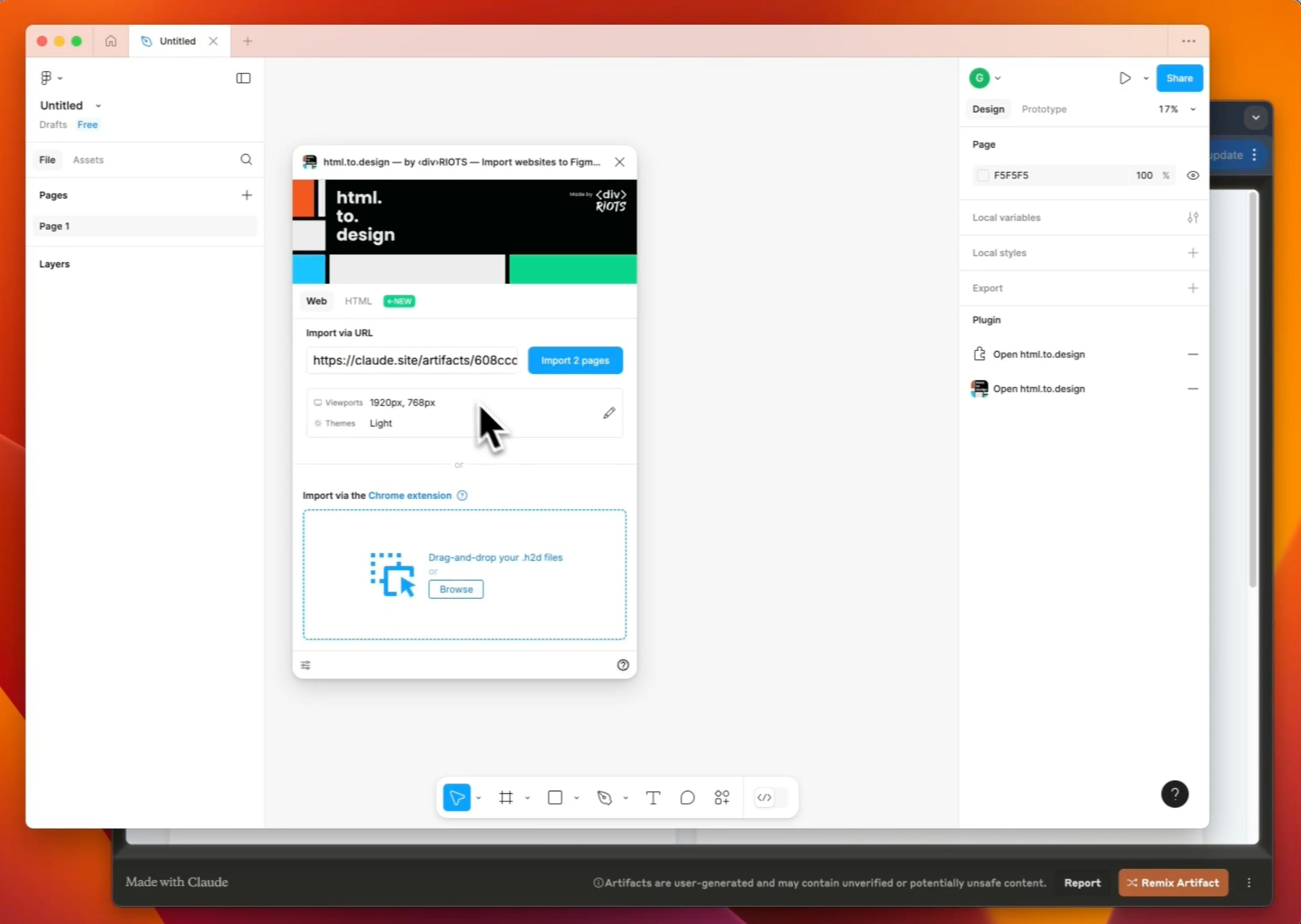 Claude Code to Figma - Screenshot 5 showing product features and functionality