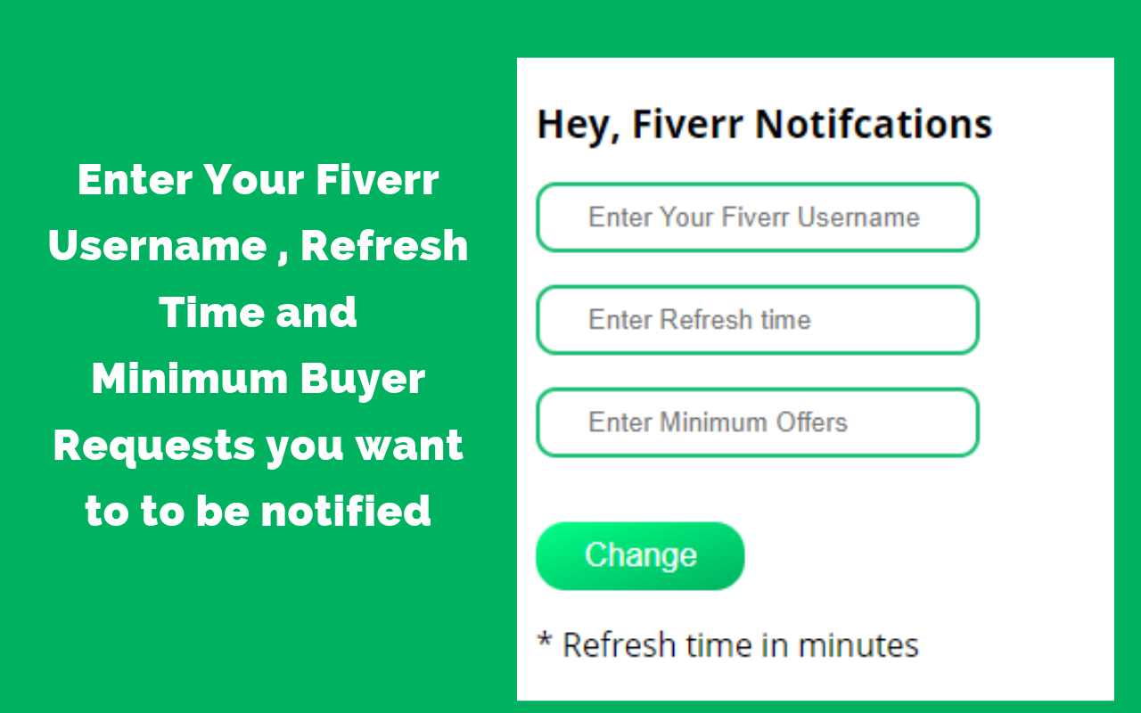 UnOfficial Fiverr Notifications gallery image