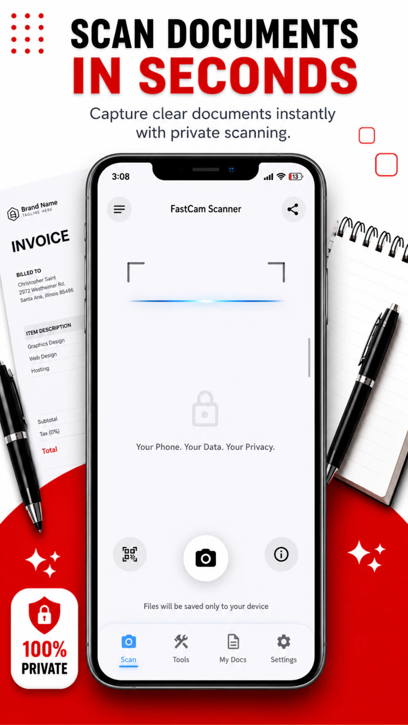 FastCam Scanner - PDF Scanner App screenshot 2