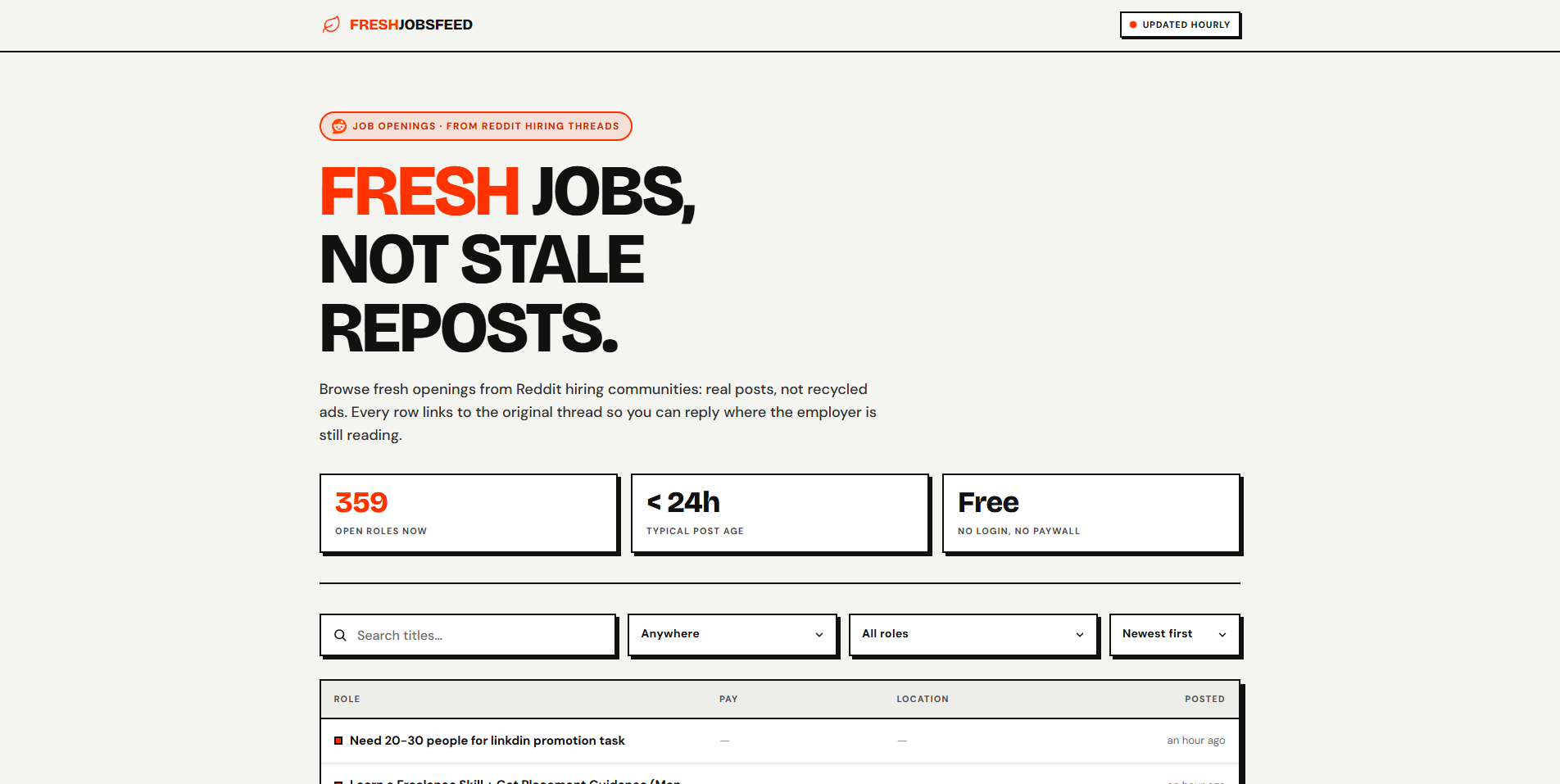 FreshJobsFeed gallery image