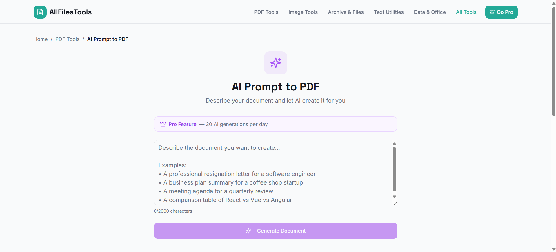 AllFilesTools - Screenshot 4 showing product features and functionality