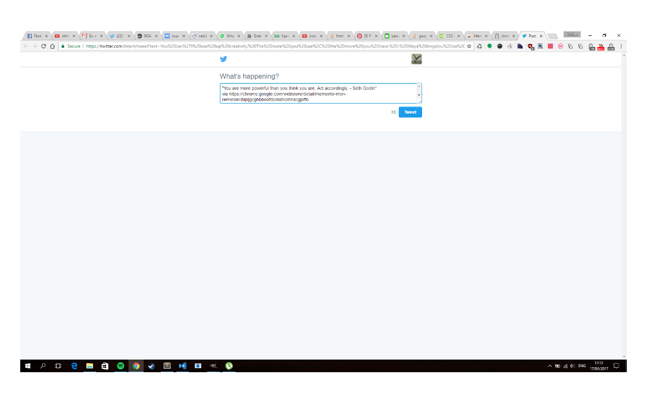 Mindfulness Chrome Extension gallery image