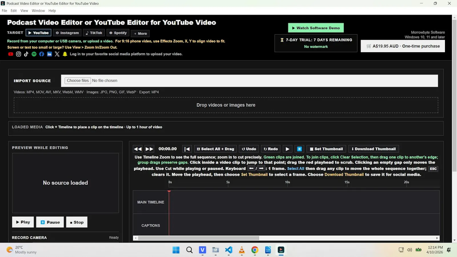 Podcast Video Editor  screenshot 1 (video preview)