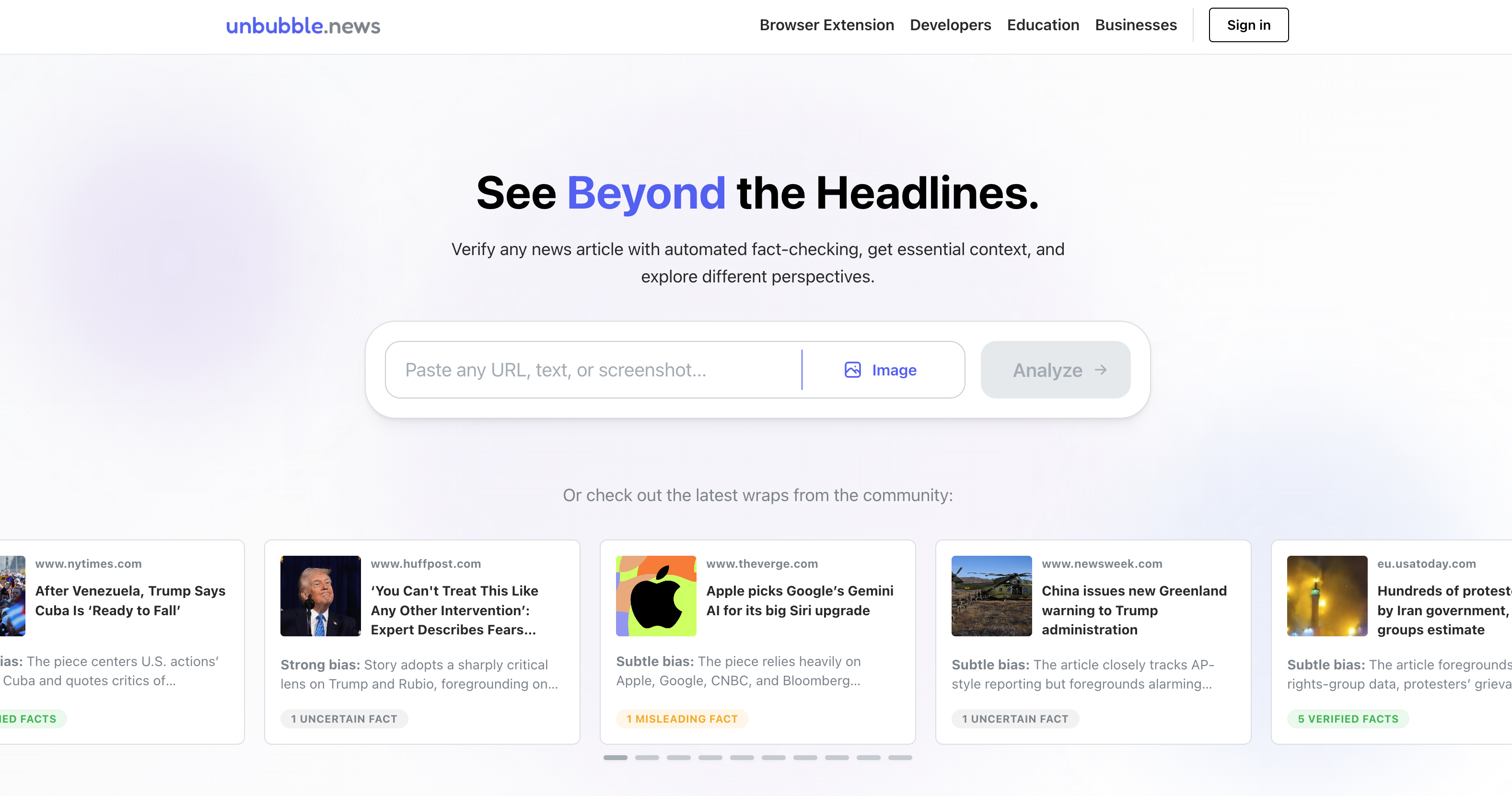 Unbubble News gallery image