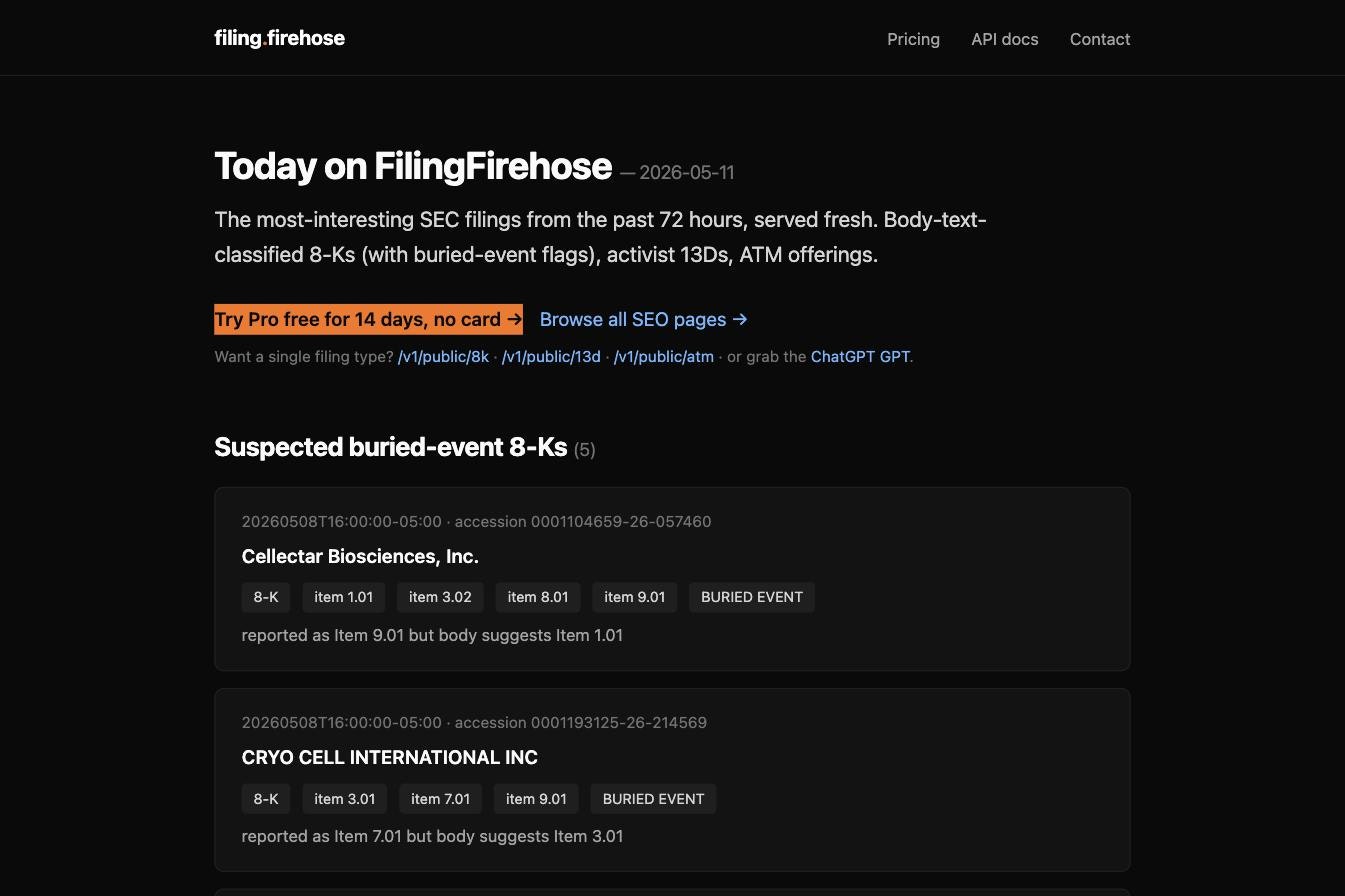 FilingFirehose gallery image