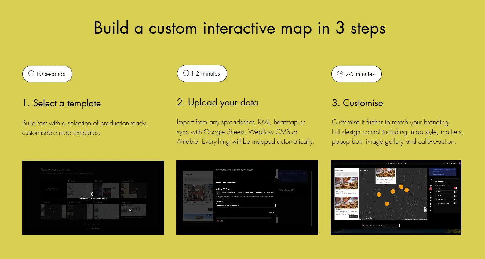 No Code Map App gallery image