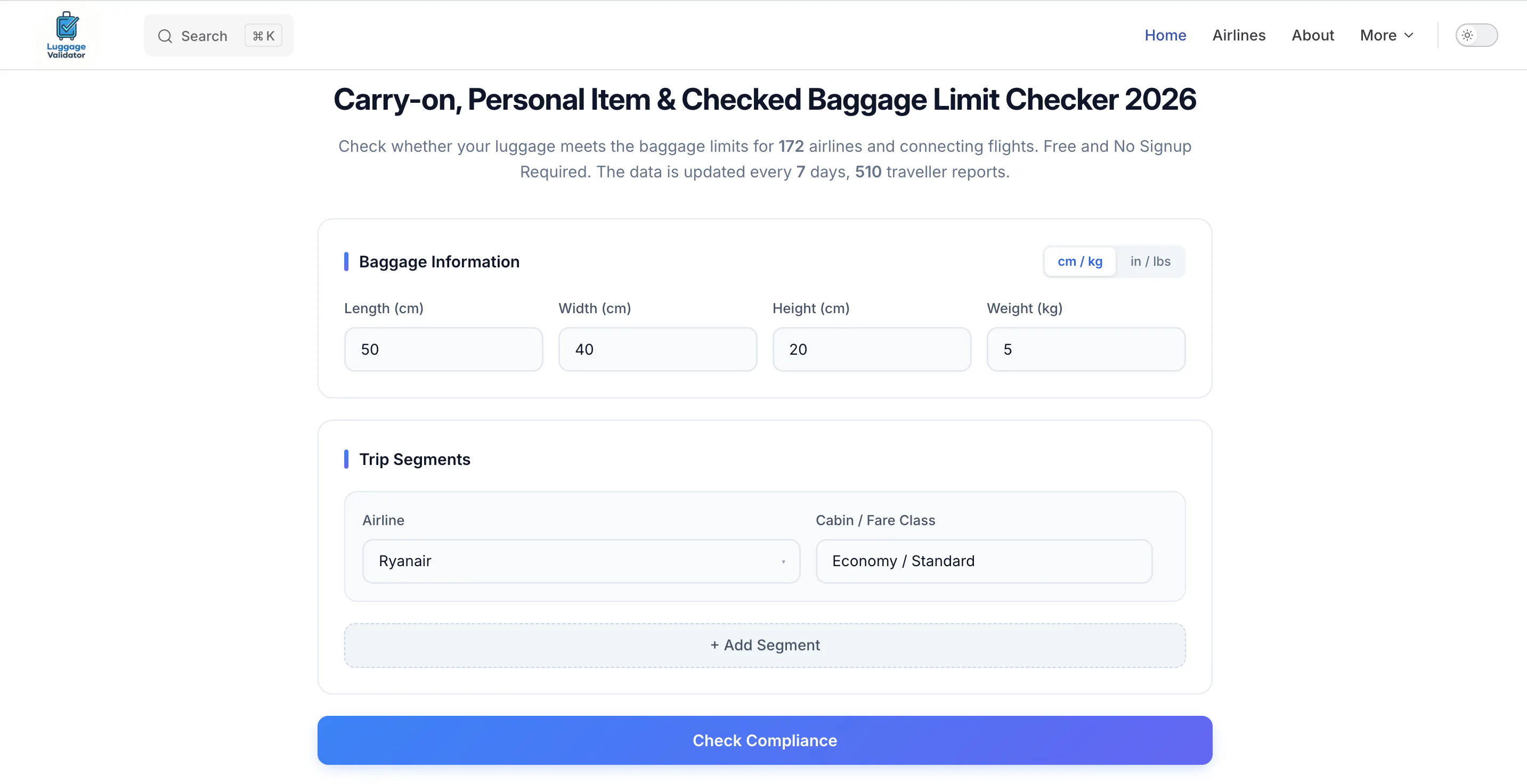 LuggageValidator gallery image