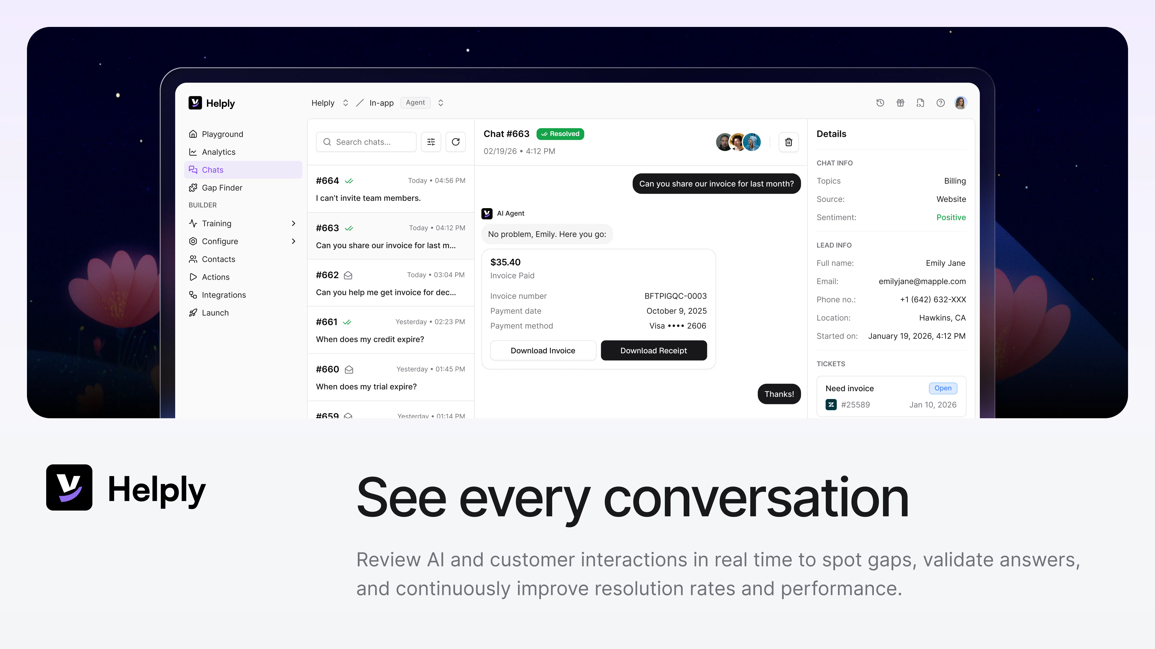Helply: 65% AI resolution rate in 90 days, or you pay nothing | Product ...
