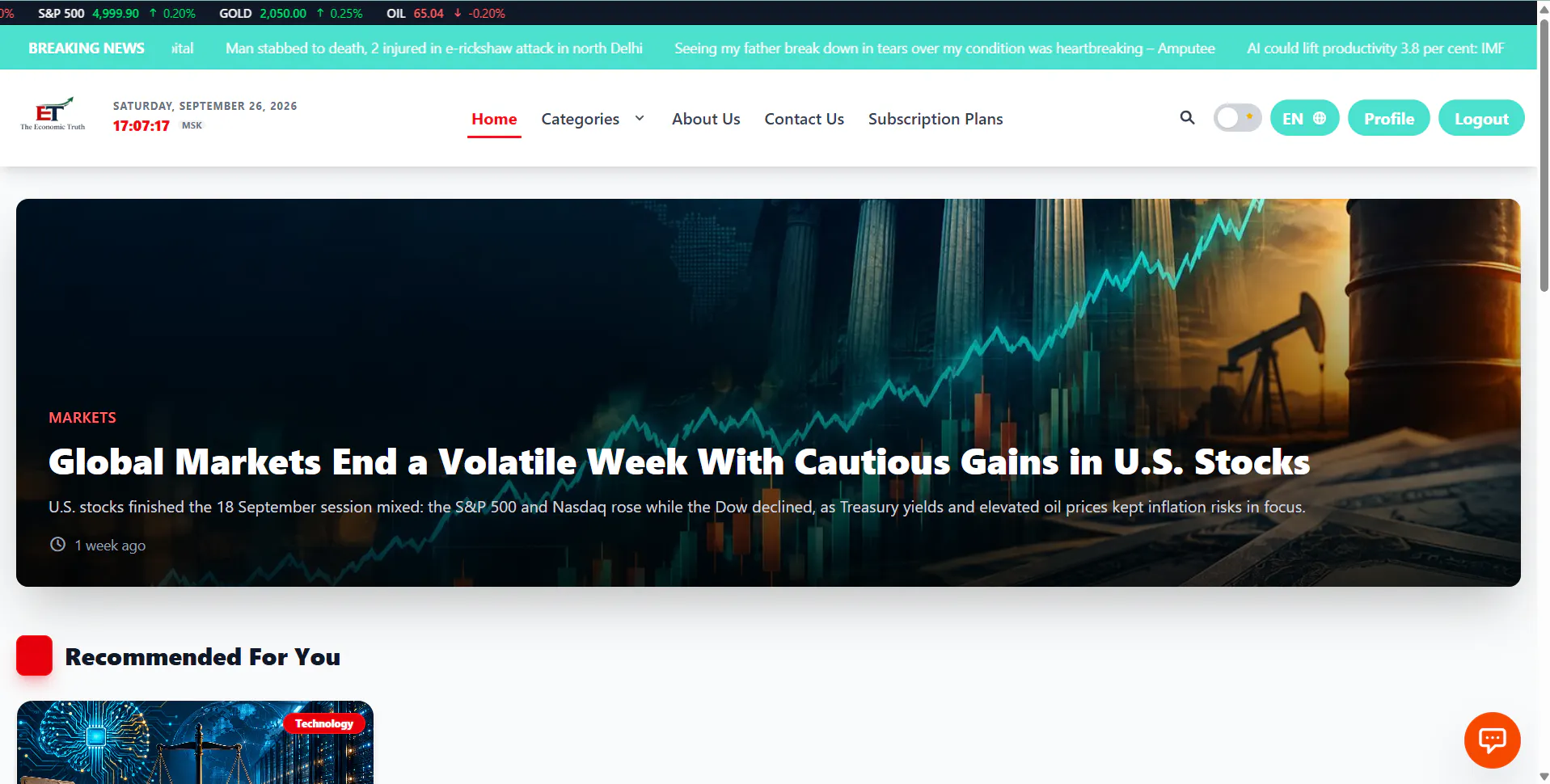 The Economic Truth gallery image