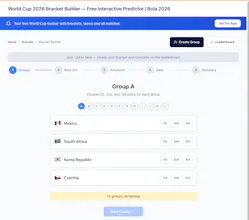 Bola 2026: World Cup Bracket Builder gallery image