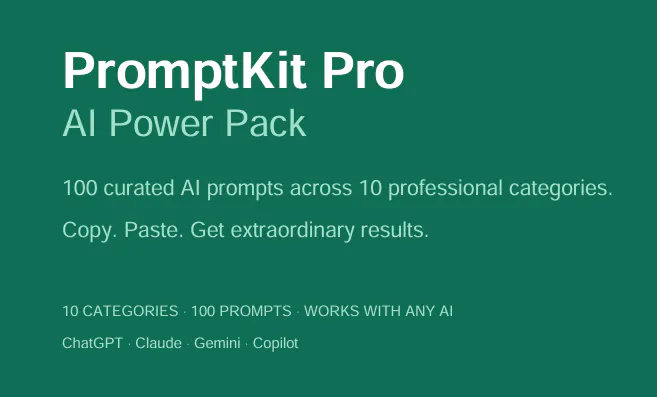 PromptKit Pro 제품 배너