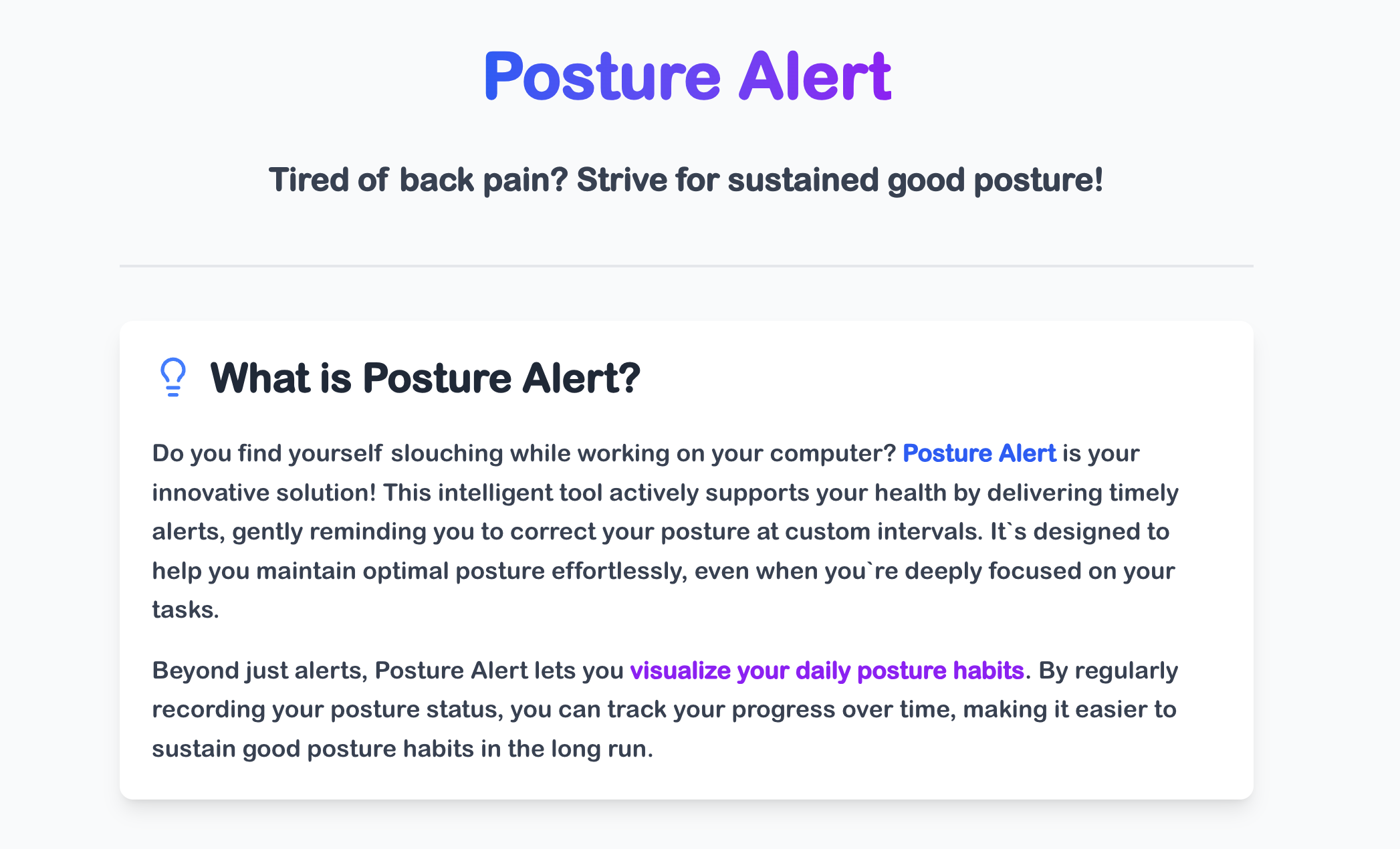 Posture Alert media 3