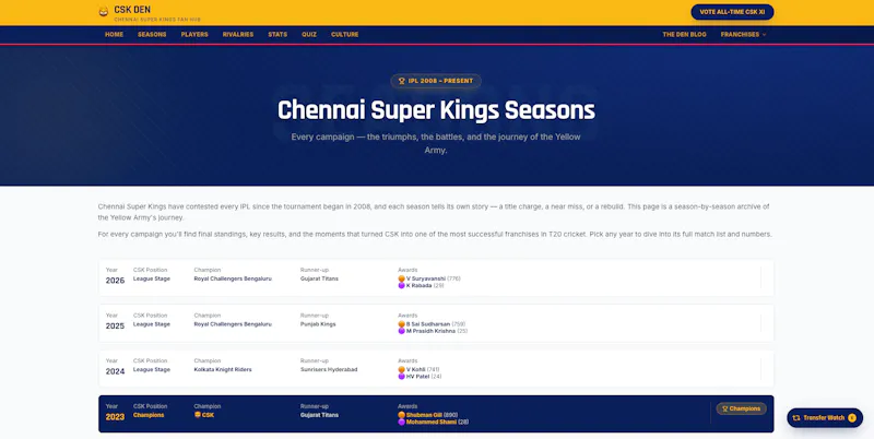 CSK Den screenshot 2