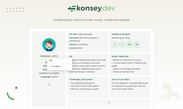 Buyer Persona Generator by Konsey.dev gallery image