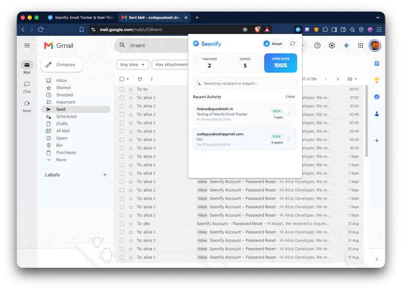 Seenify - Email Tracker screenshot 8