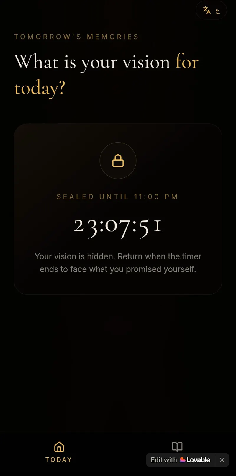 Tomorrow's Memories screenshot 1