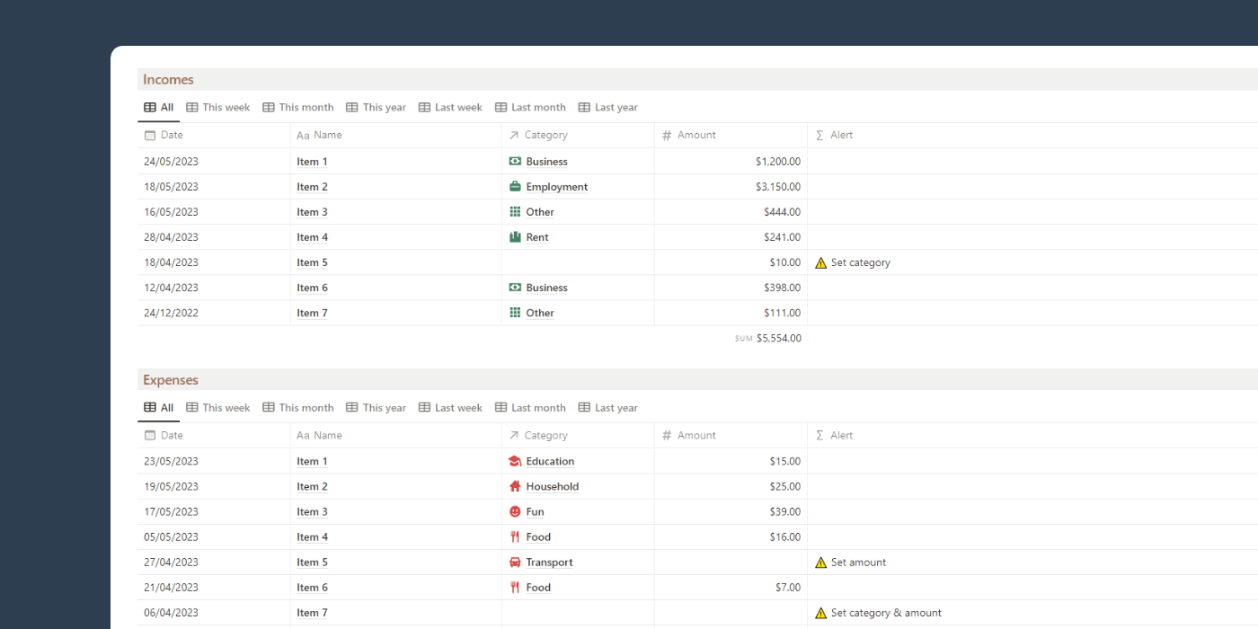 Kavram için Finans Tracker media 3