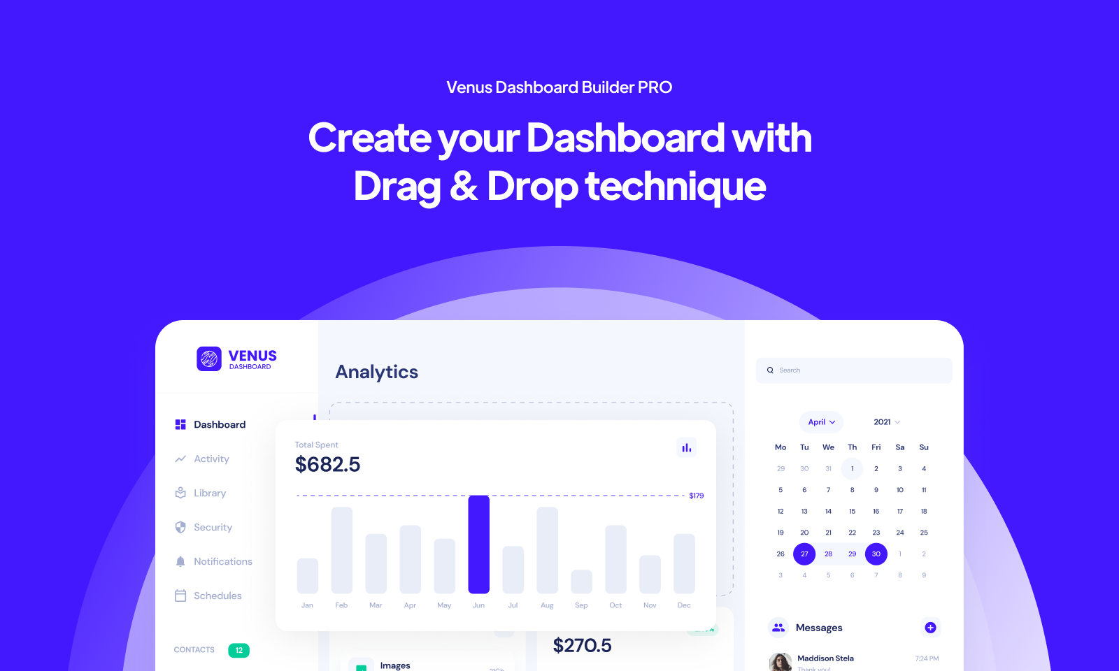 Venus - Dashboard Builder PRO for Figma gallery image