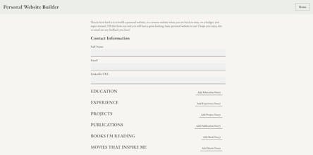 Personal Website Builder gallery image