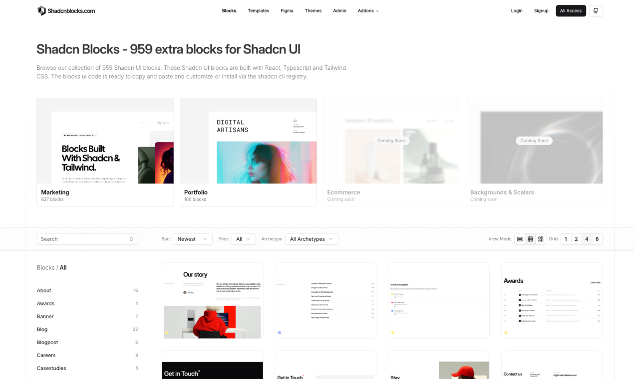 Shadcnblocks gallery image