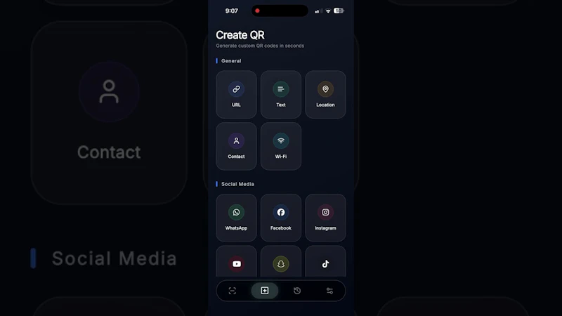 QR Scanner & Backup Restore screenshot 1 (video preview)
