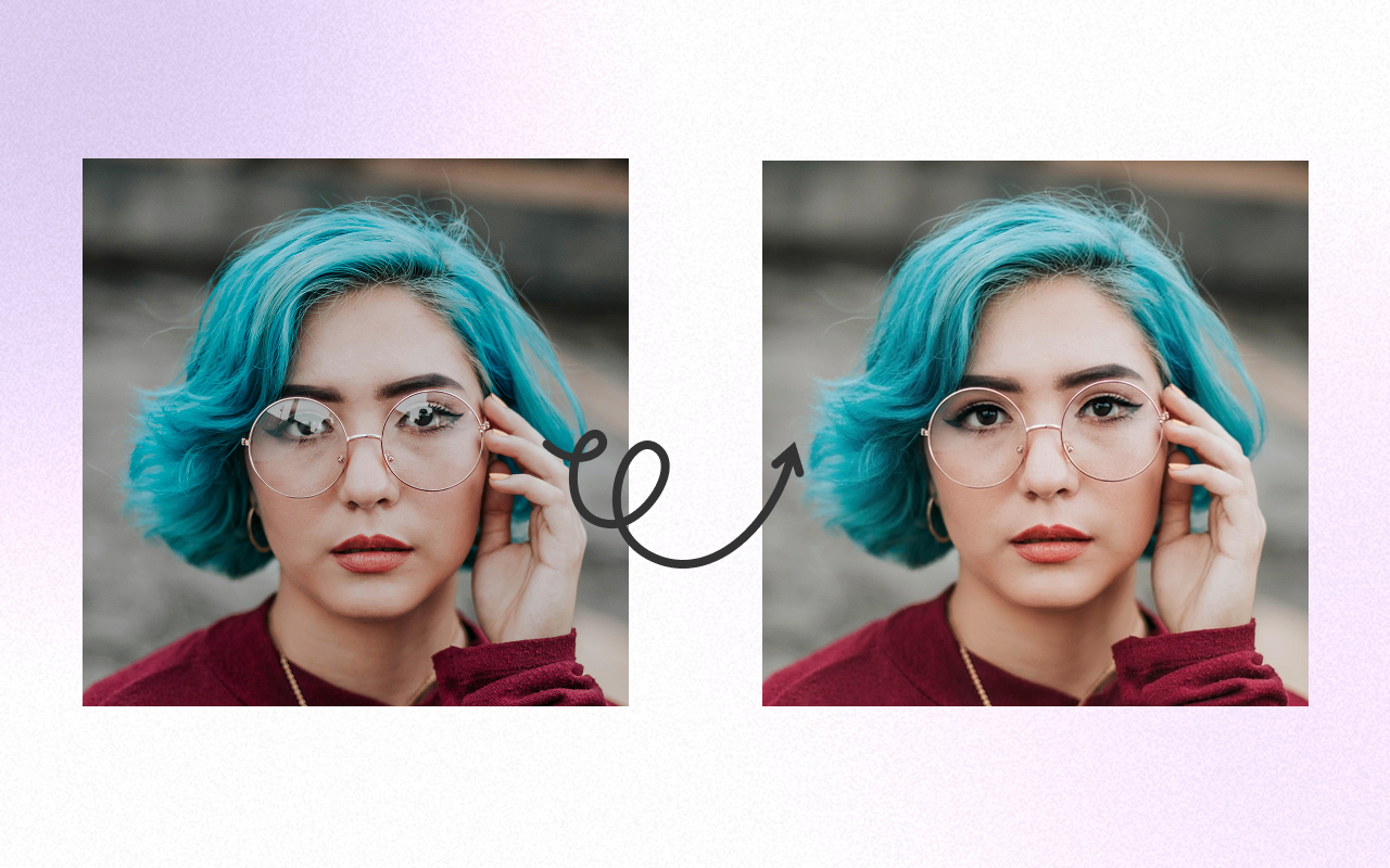 Remove Glare from Photo gallery image